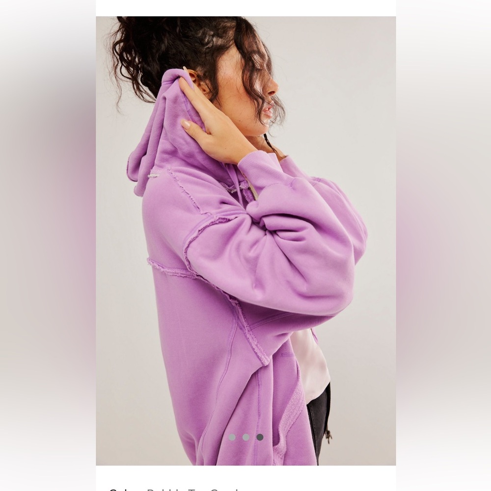 NWT $148 We The Free People By Your Side Hoodie Zip Up - Picture 2 of 14